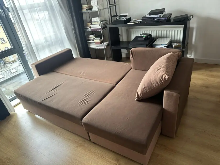 sofa bed with lots of storage