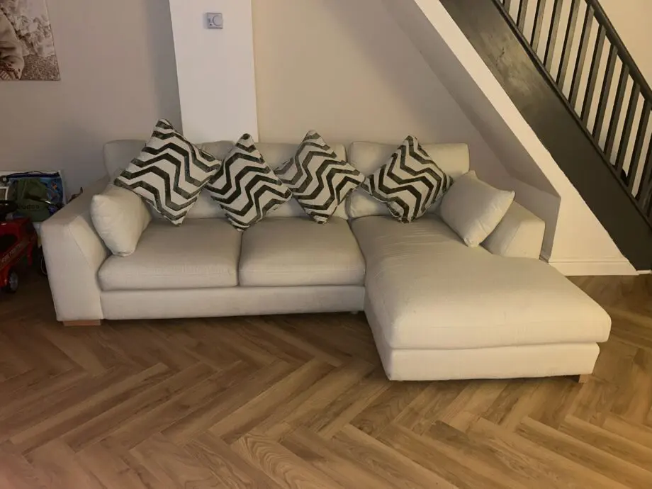 DFS Cream Calix 3 Seater