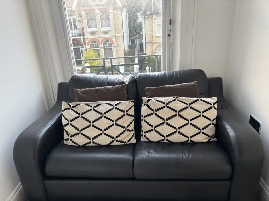 Black Leather Sofa Bed