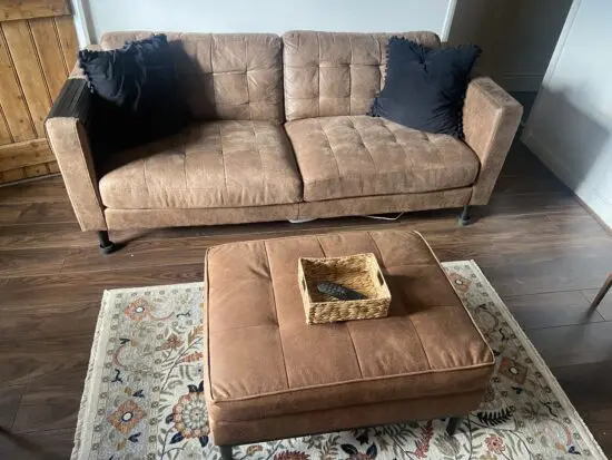 TKMAXX Faux leather Tan 3 seater Sofa