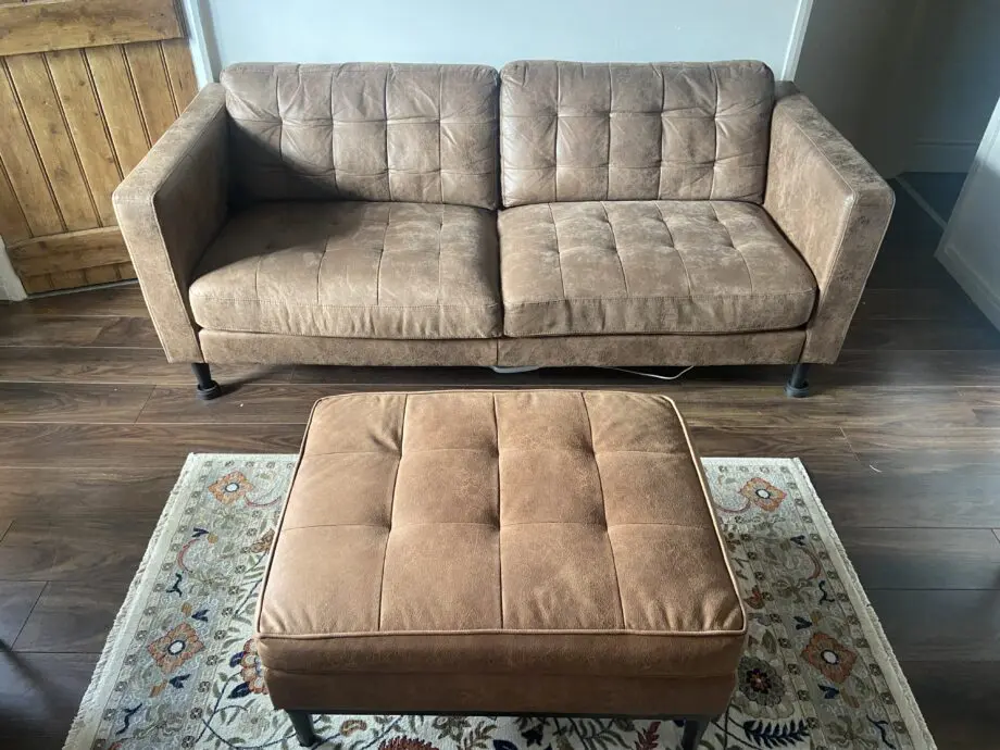 TKMAXX Faux leather Tan 3 seater Sofa