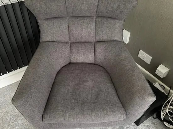 Armchair grey material