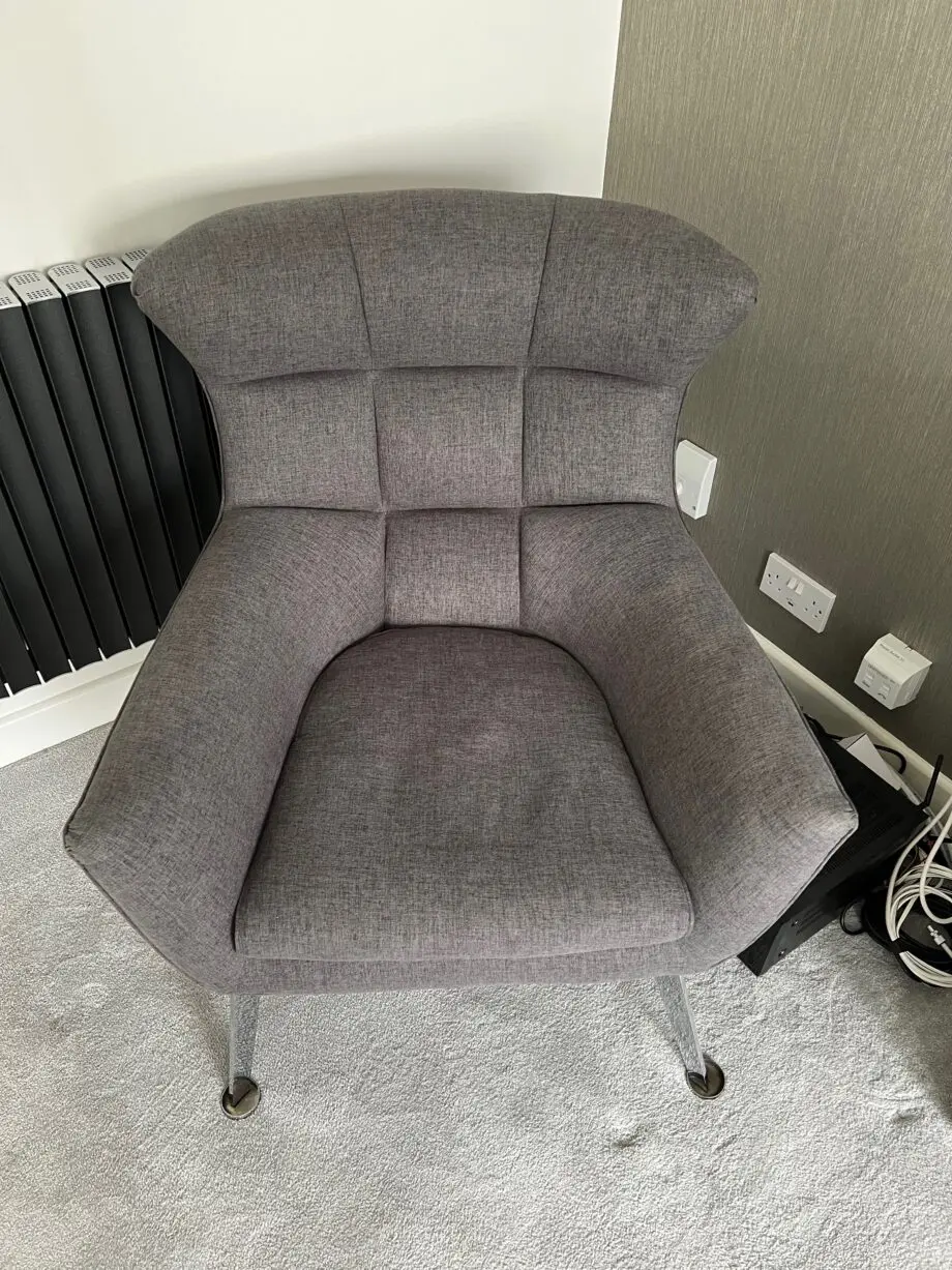 Armchair grey material