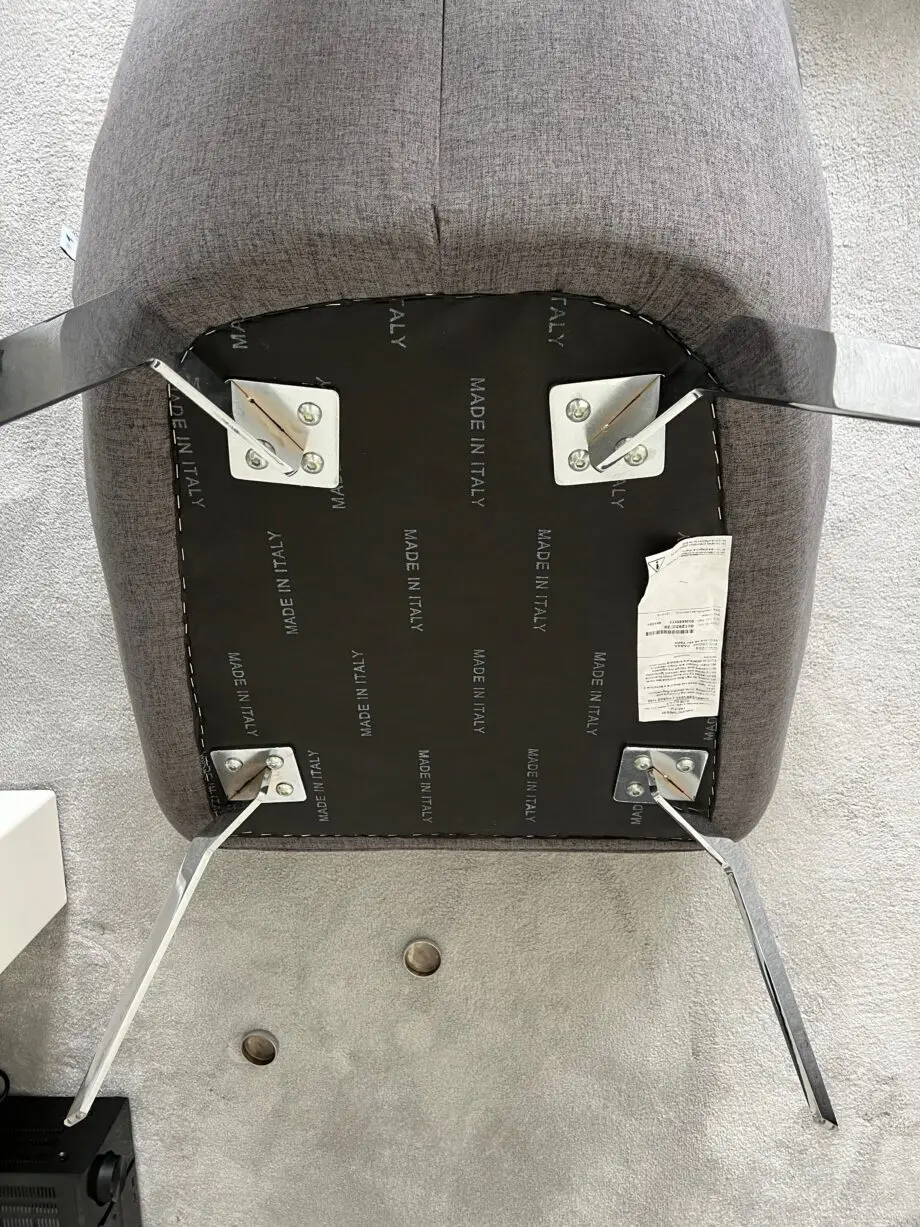 Armchair grey material