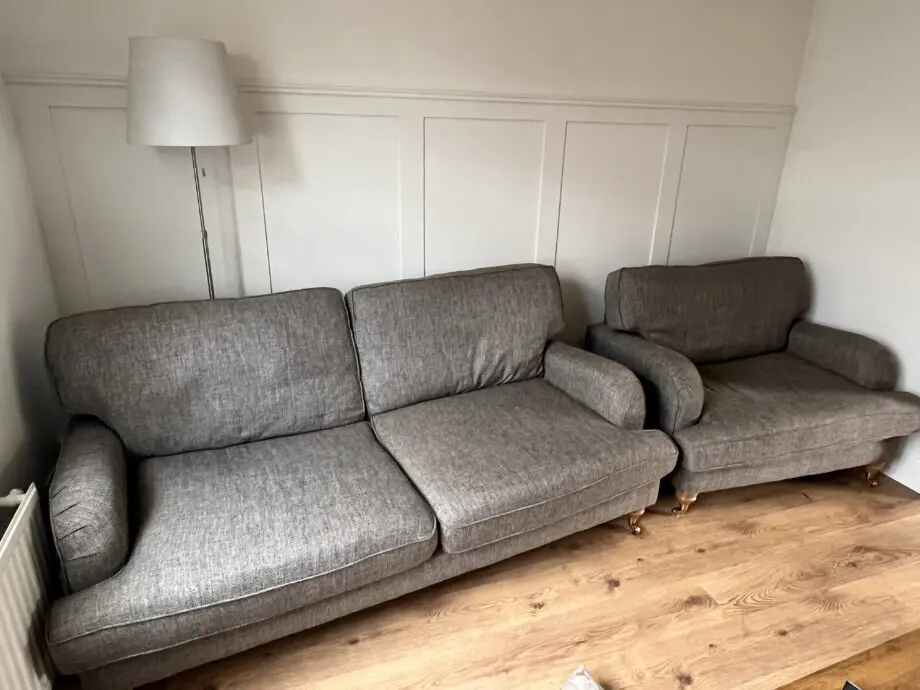 SCS Nutmeg Jack Collection (no longer available online) - Jack 3 seater sofa and matching Jack Love chair