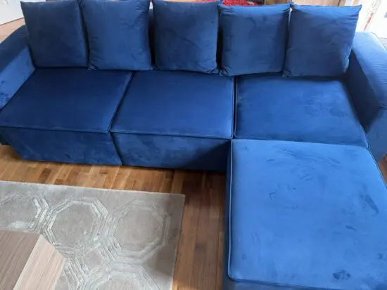 Kouch Three Seater Sofa & Footstool