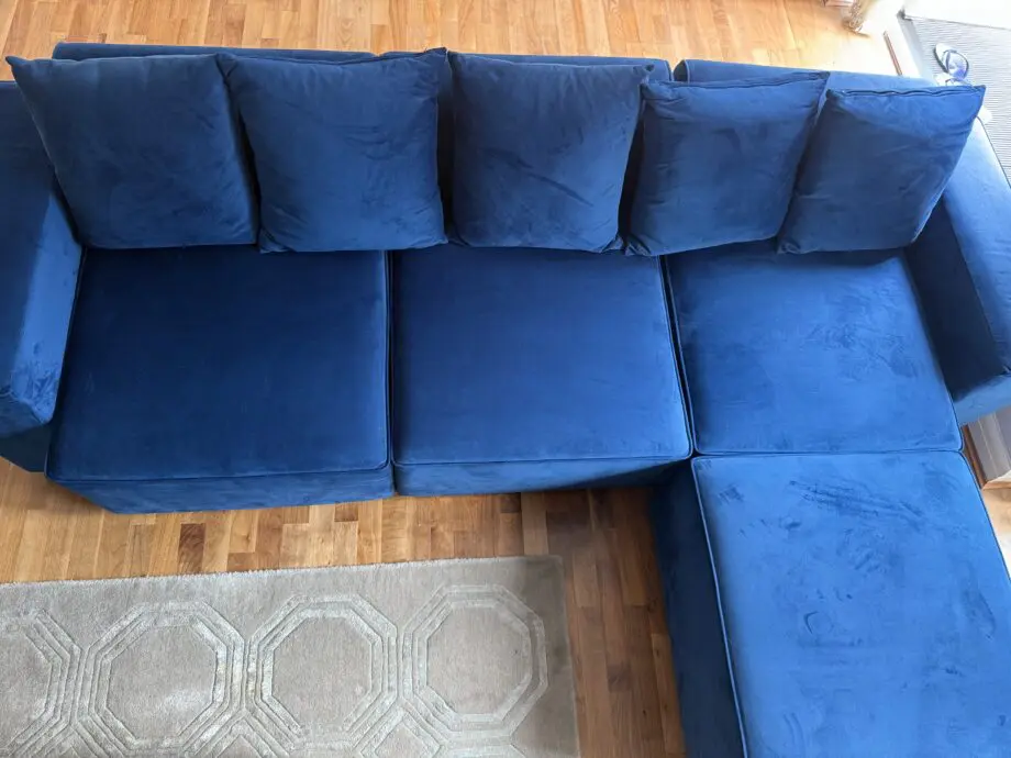Kouch Three Seater Sofa & Footstool
