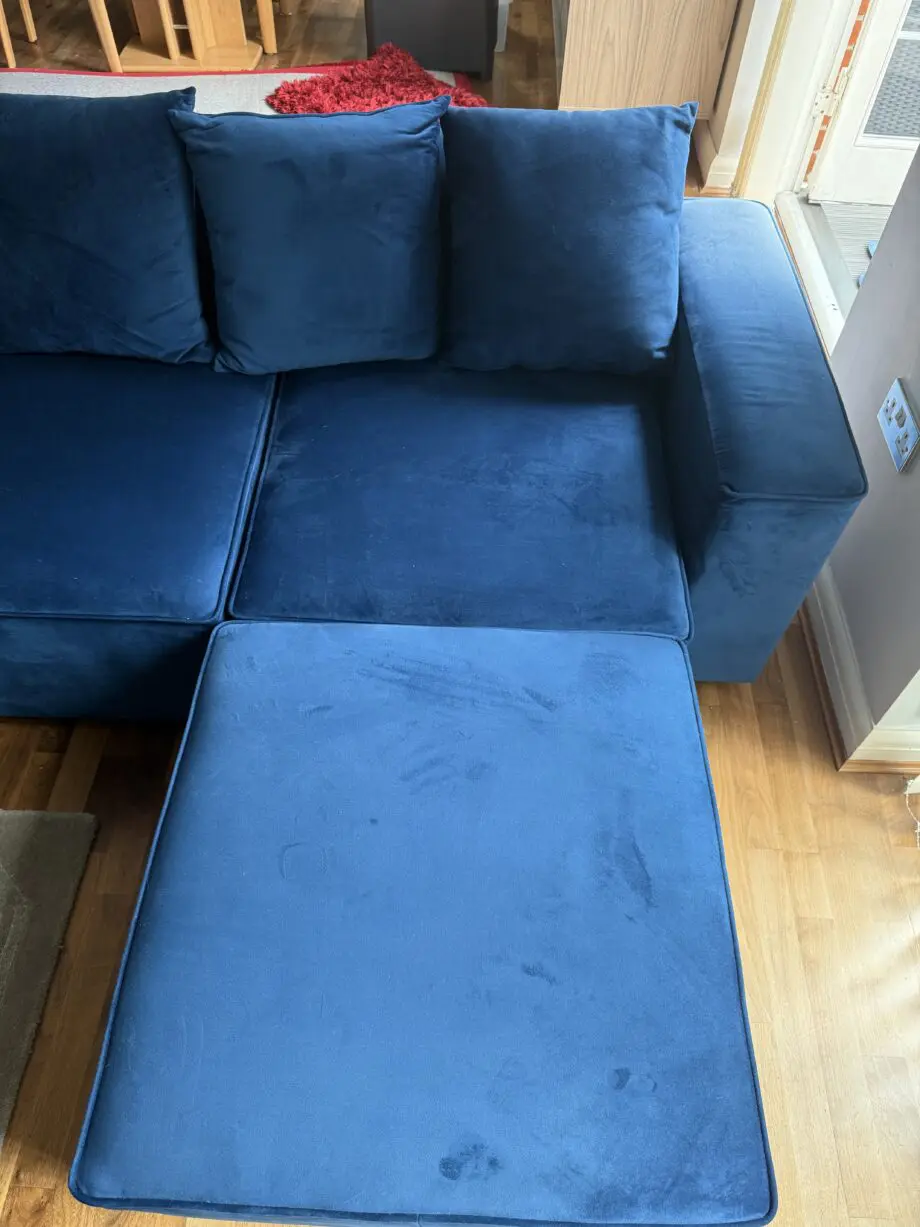 Kouch Three Seater Sofa & Footstool