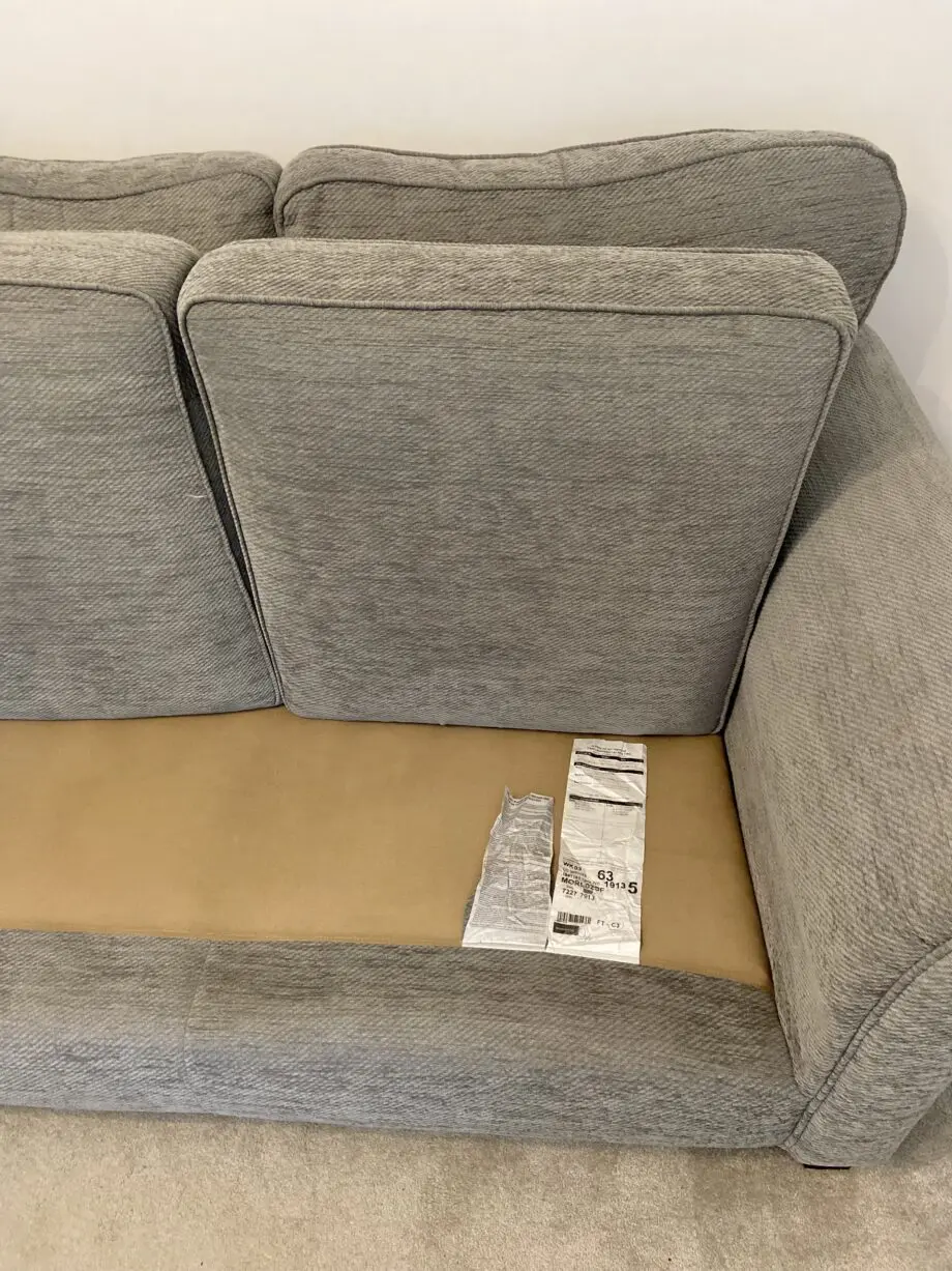 DFS ‘Moreland’ two 2-seater sofas and matching footstool