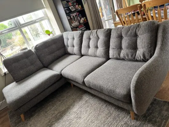 Grey corner sofa