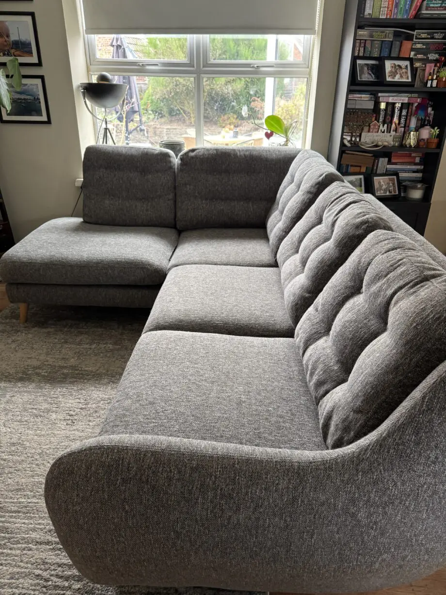Grey corner sofa