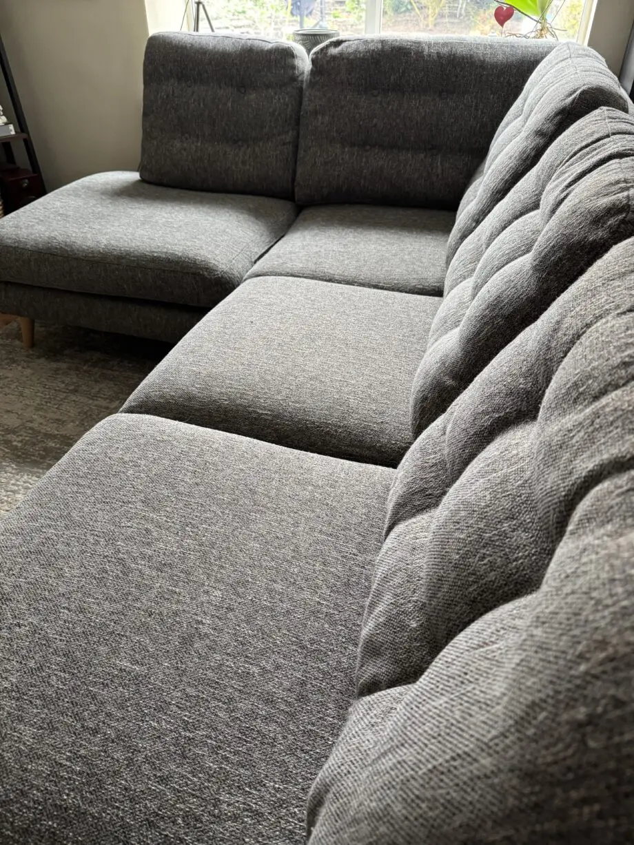 Grey corner sofa