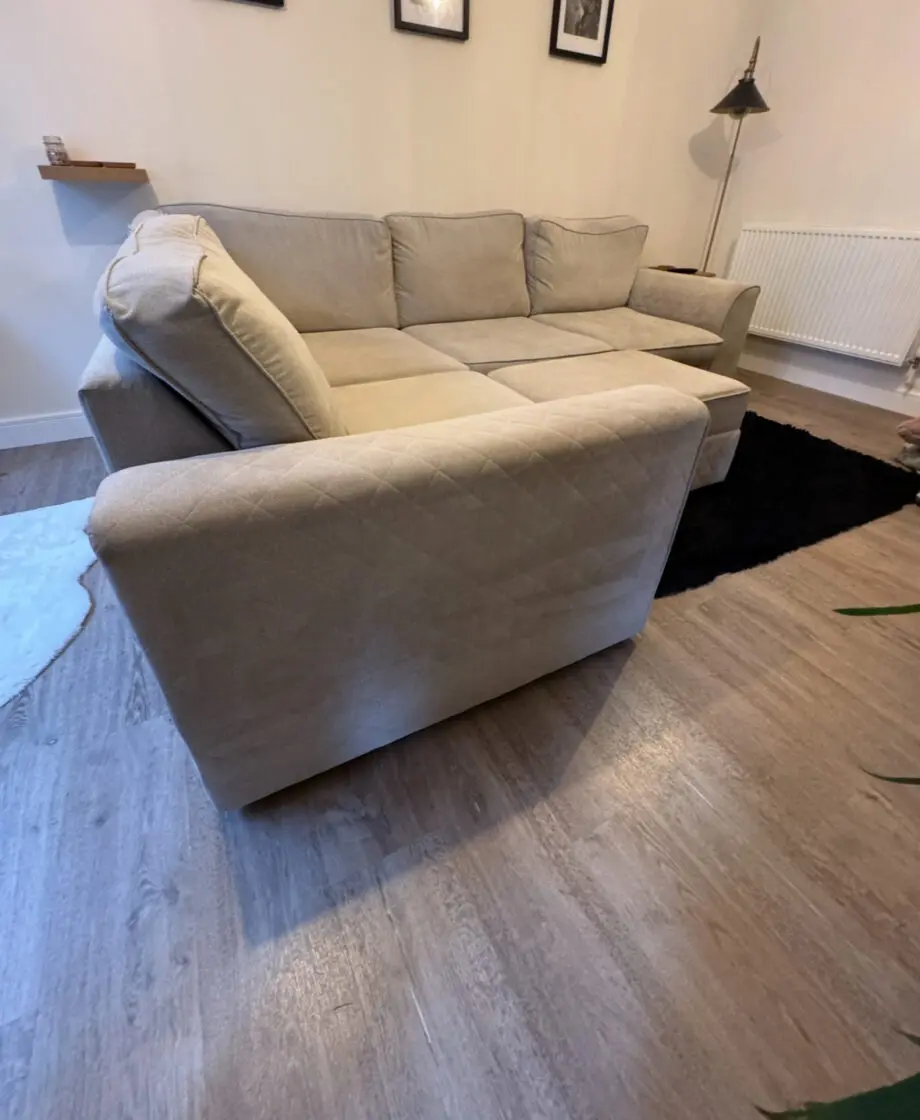 DFS Grey Orka Sofa + Foot Stool