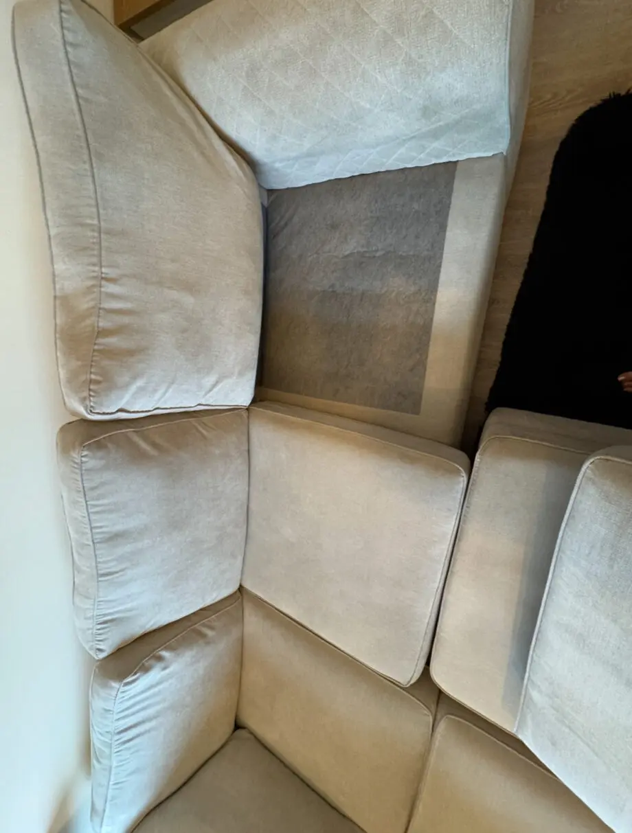 DFS Grey Orka Sofa + Foot Stool