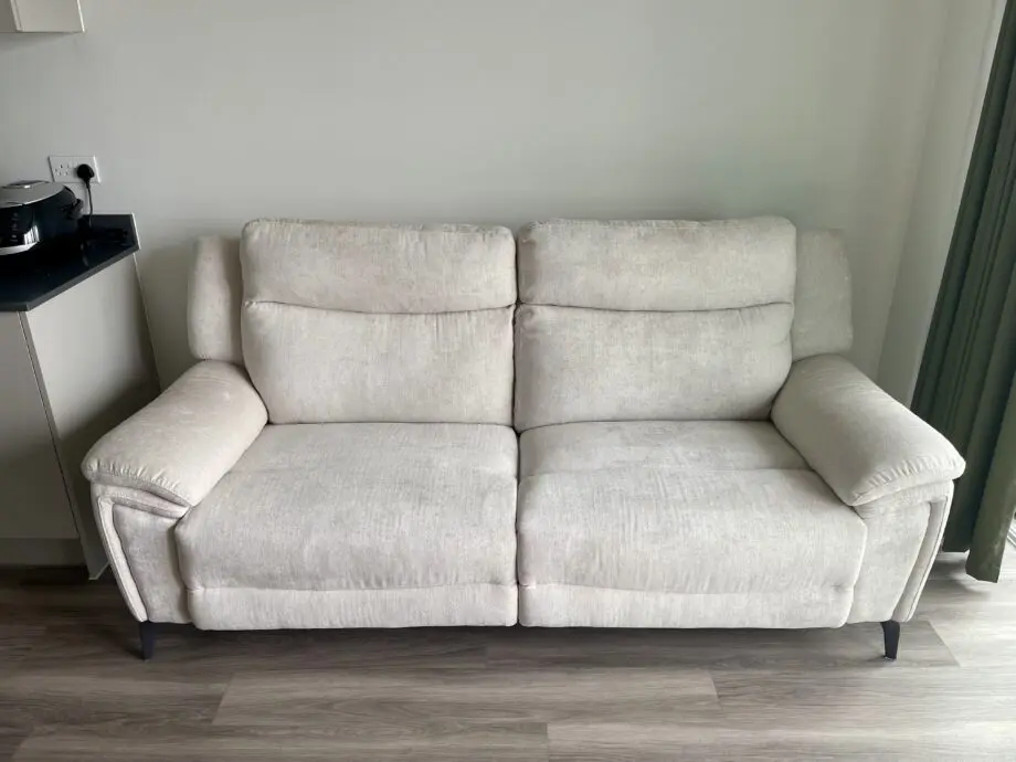 DFS Ivory Wren 3 Seater Sofa with Power Recliner