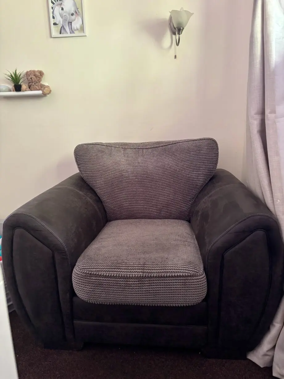 DFA charcoal grey sofa set