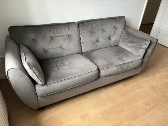 SCS Grey HOXTON EXPRESS 3 SEATER SOFA
