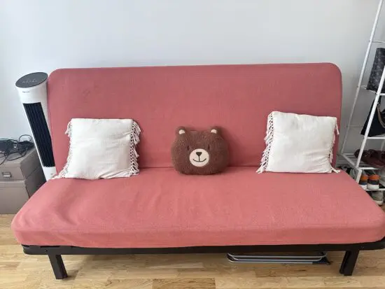 IKEA 3 Seat Sofabed - Nyhamn in Red