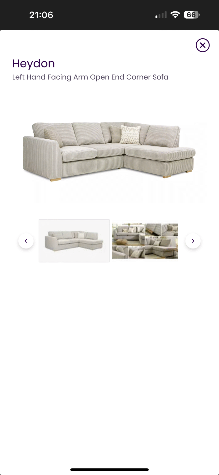 DFS Silver Large Sofa Bed