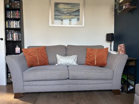Cousins grey 3 seater sofa