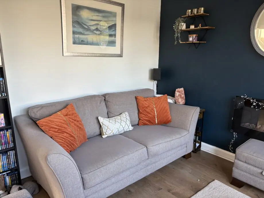 Cousins grey 3 seater sofa