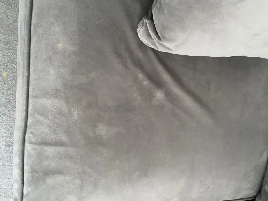 Velvet Grey two seated sofa