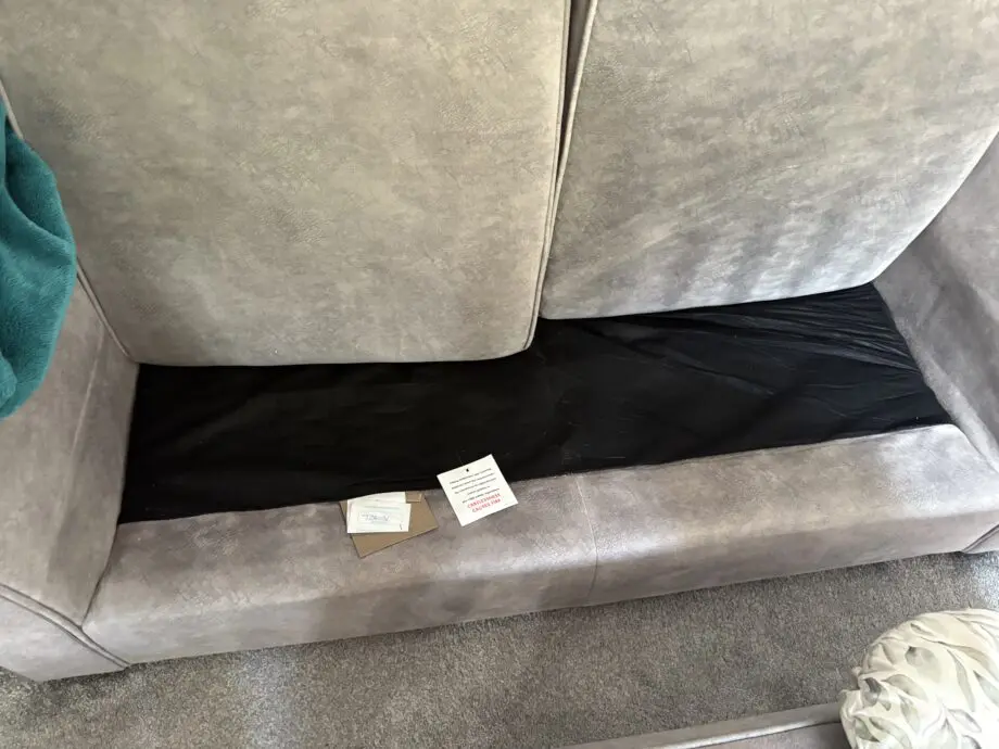 Furniture Village 2-2 seater sofas and storage footstool