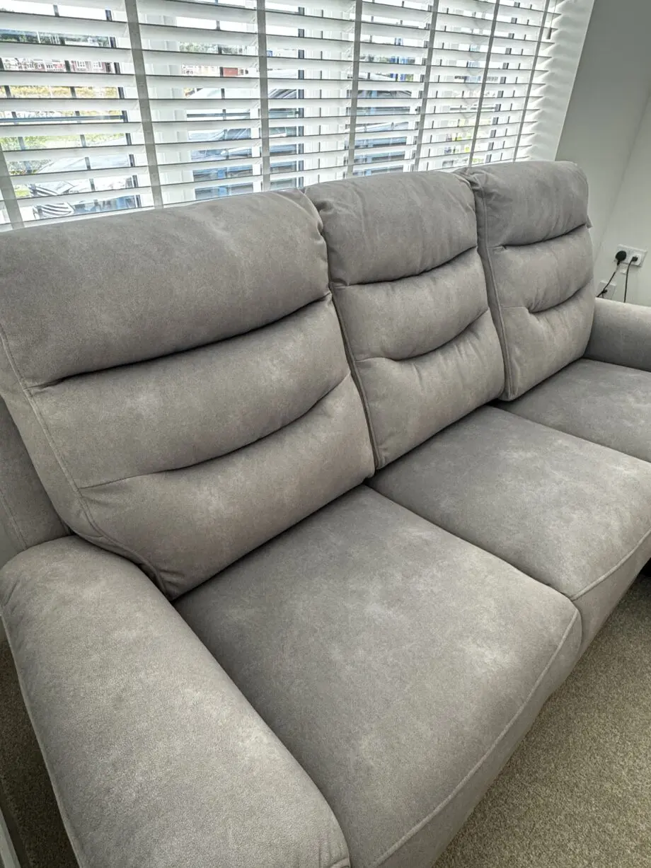 NCF Rome 3 Seater Recliner Sofa with USB - Marble Charcoal Grey