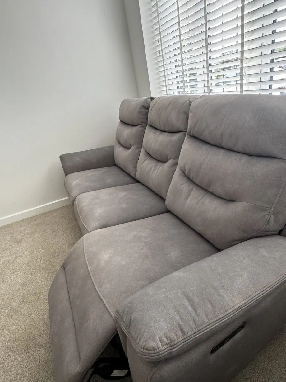 NCF Rome 3 Seater Recliner Sofa with USB - Marble Charcoal Grey