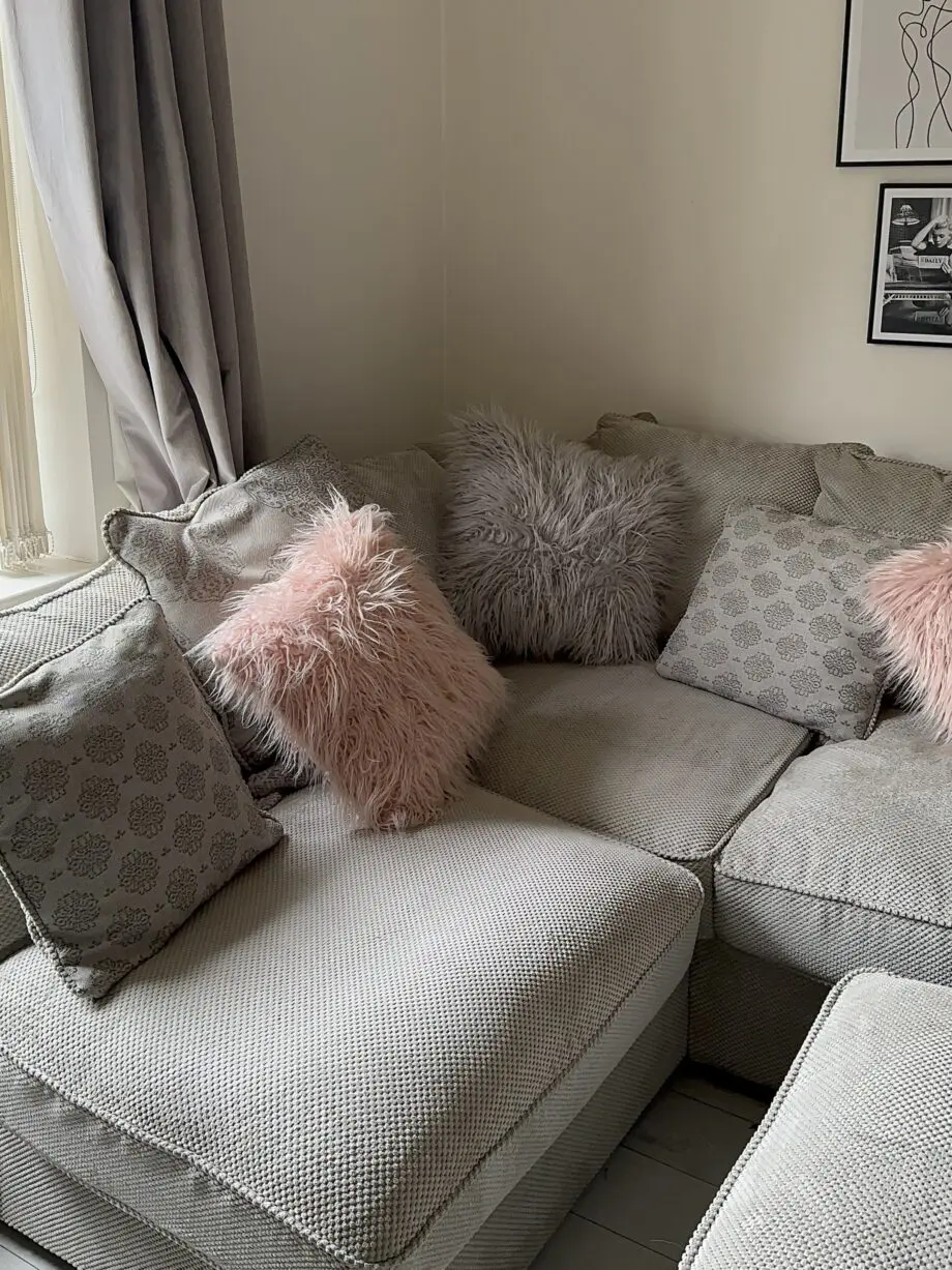 Oak Furnitureland Grey ‘Nebraska’ Corner Sofa
