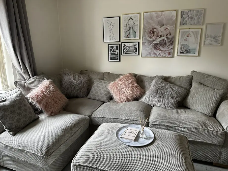 Oak Furnitureland Grey ‘Nebraska’ Corner Sofa