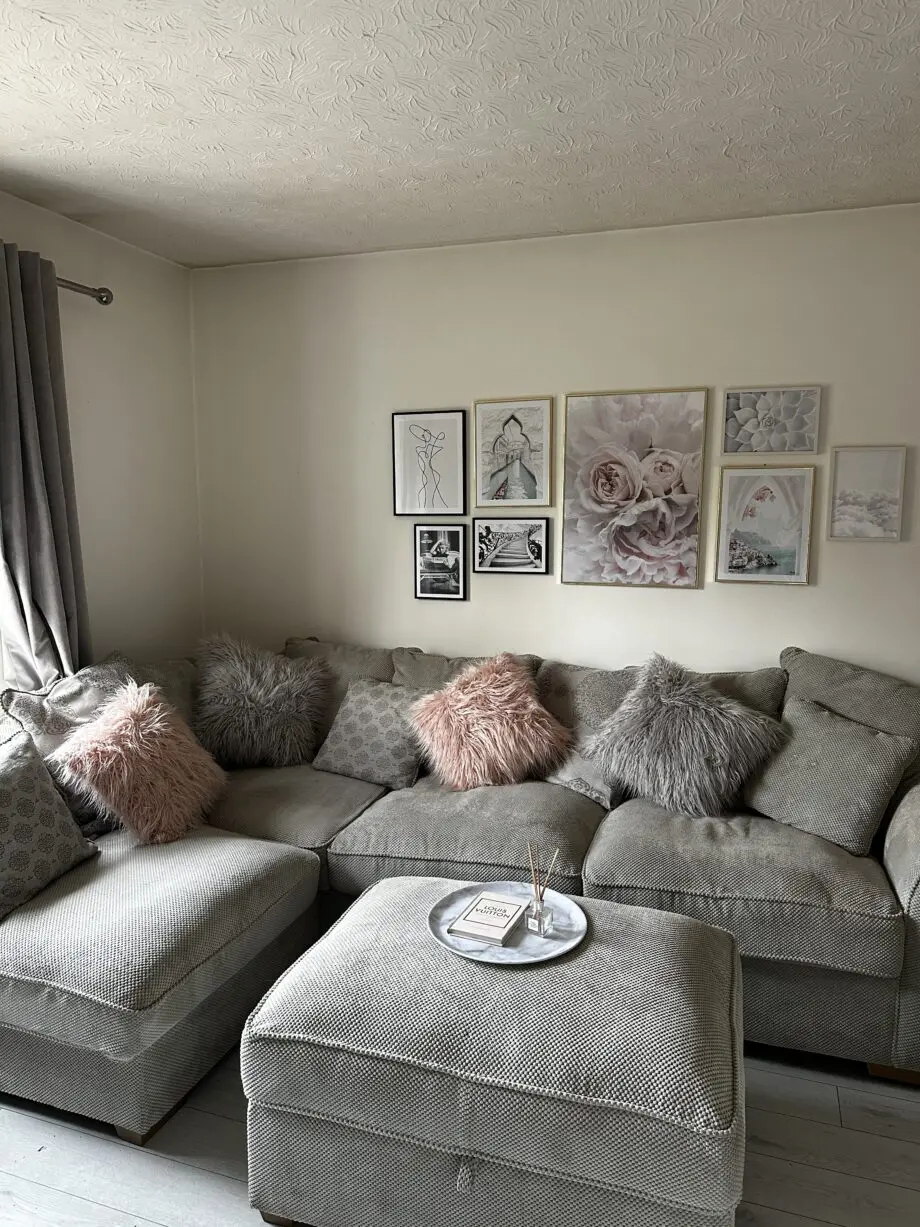 Oak Furnitureland Grey ‘Nebraska’ Corner Sofa