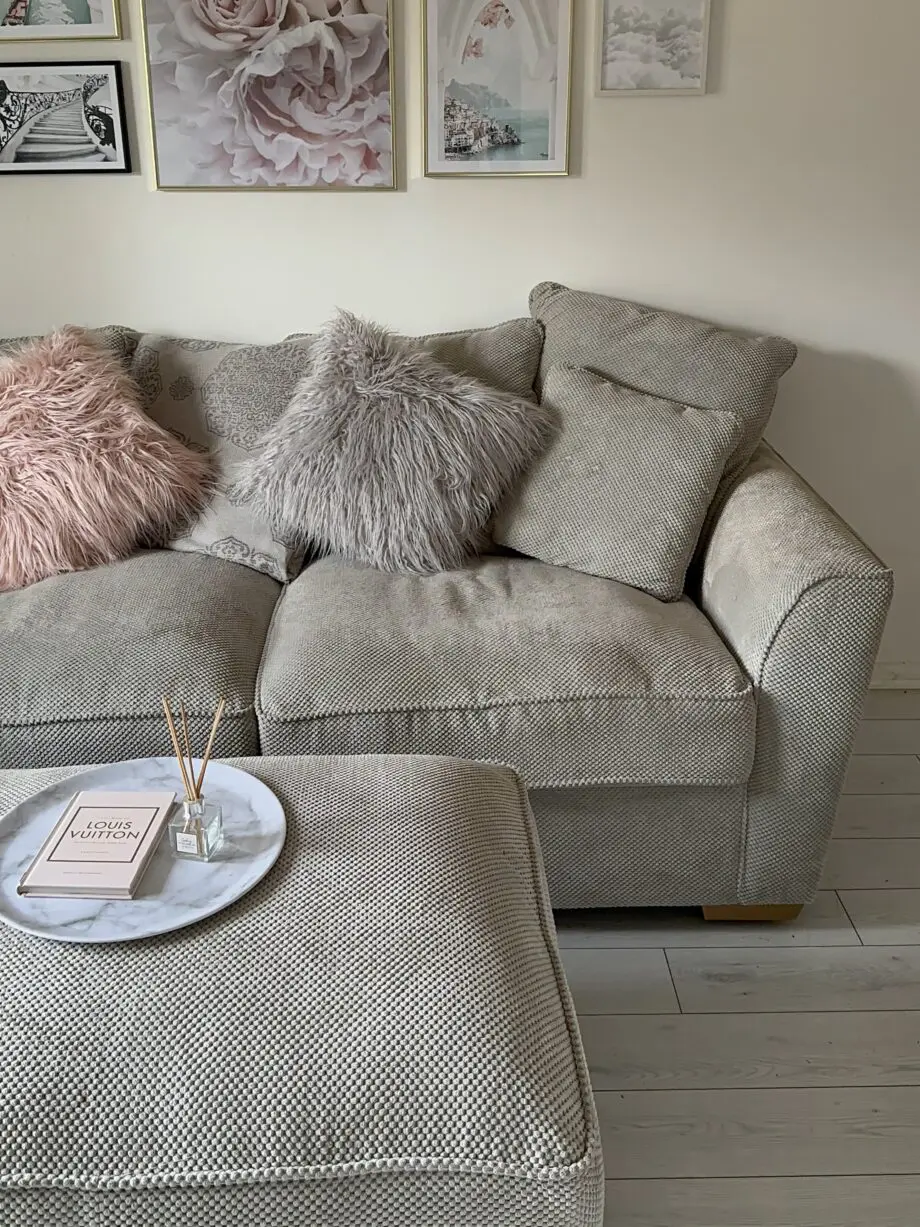 Oak Furnitureland Grey ‘Nebraska’ Corner Sofa