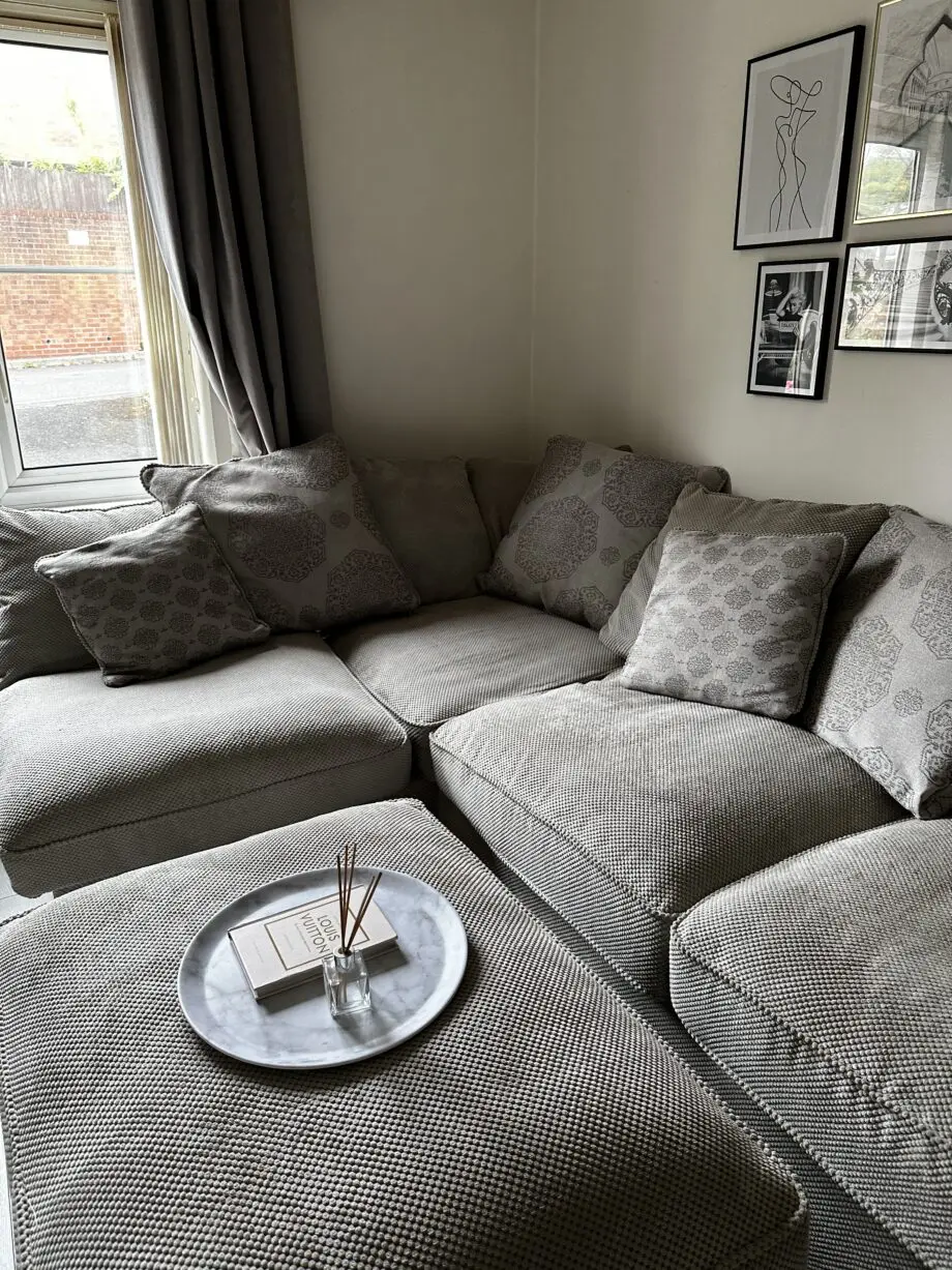 Oak Furnitureland Grey ‘Nebraska’ Corner Sofa