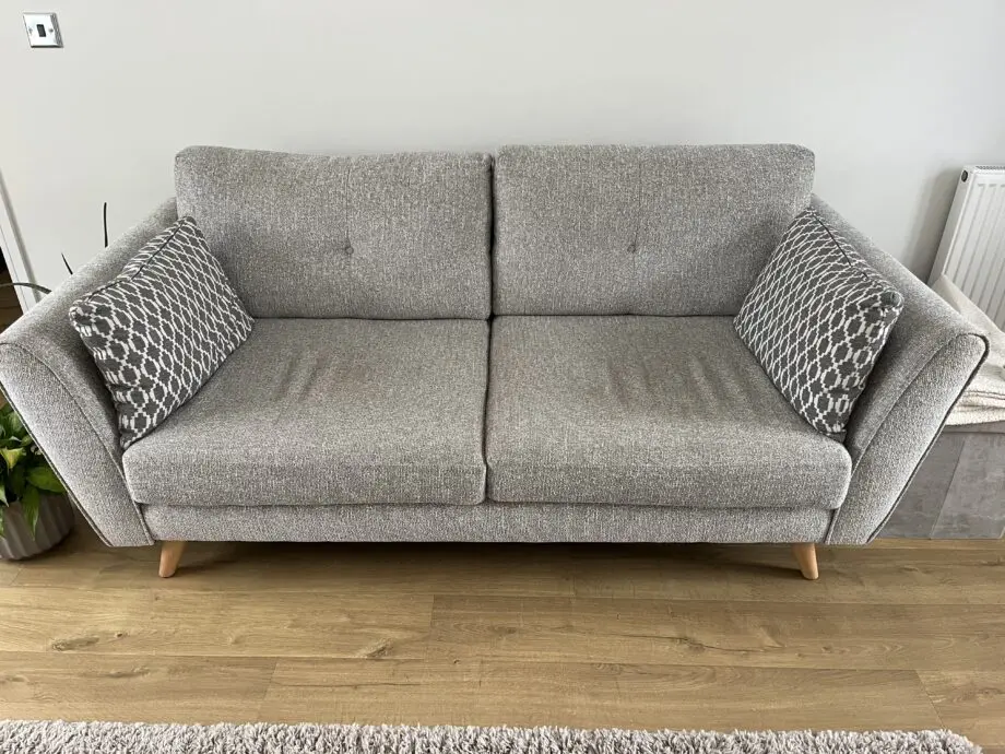 DFS French connection Zinc Boucle Cloud 3 seater sofa