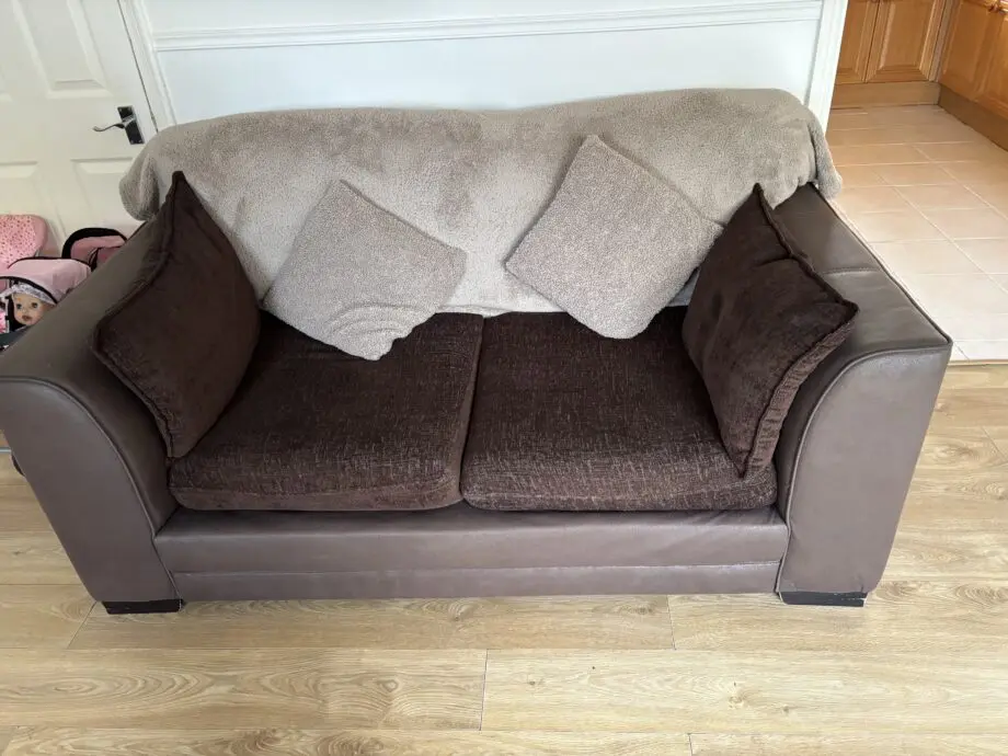 Brown sofa set