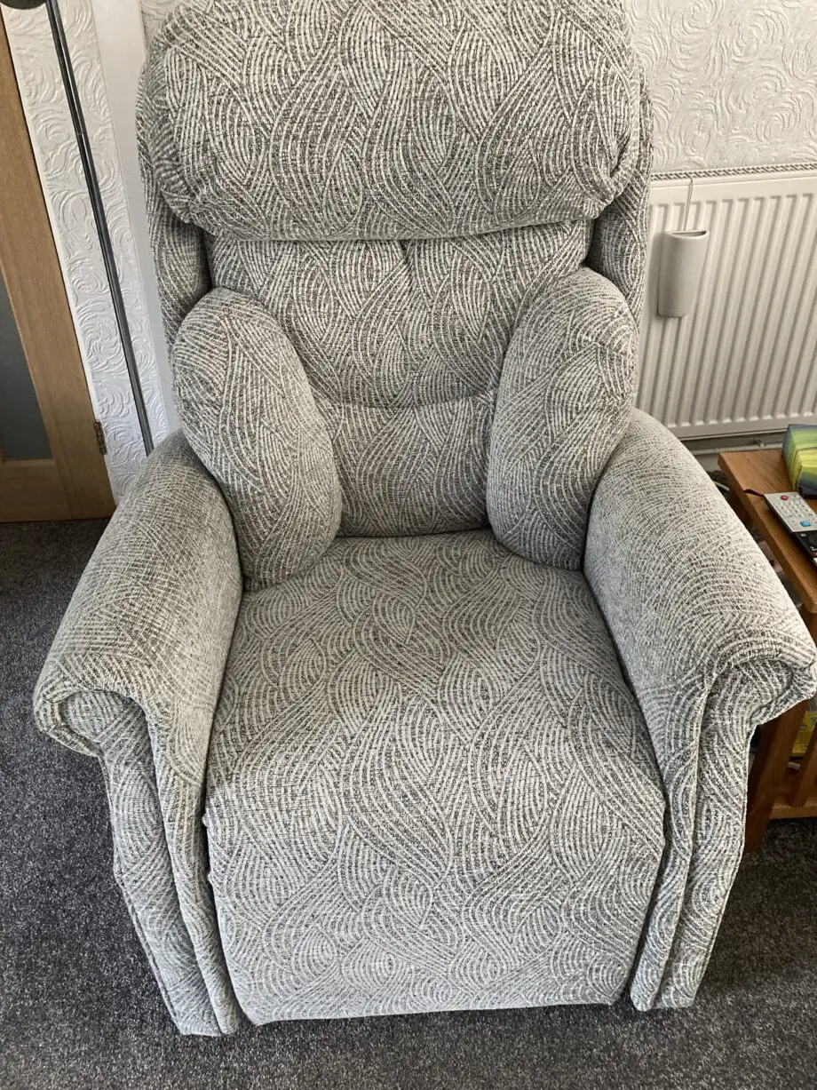 Grey Riser recliner chair