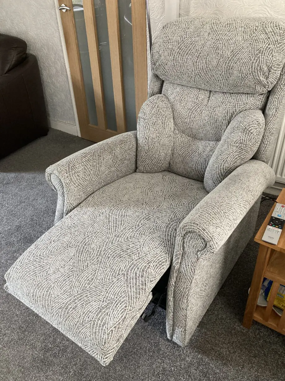 Grey Riser recliner chair