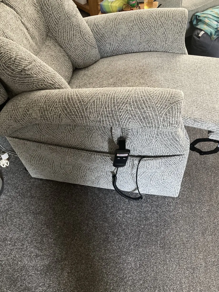 Grey Riser recliner chair
