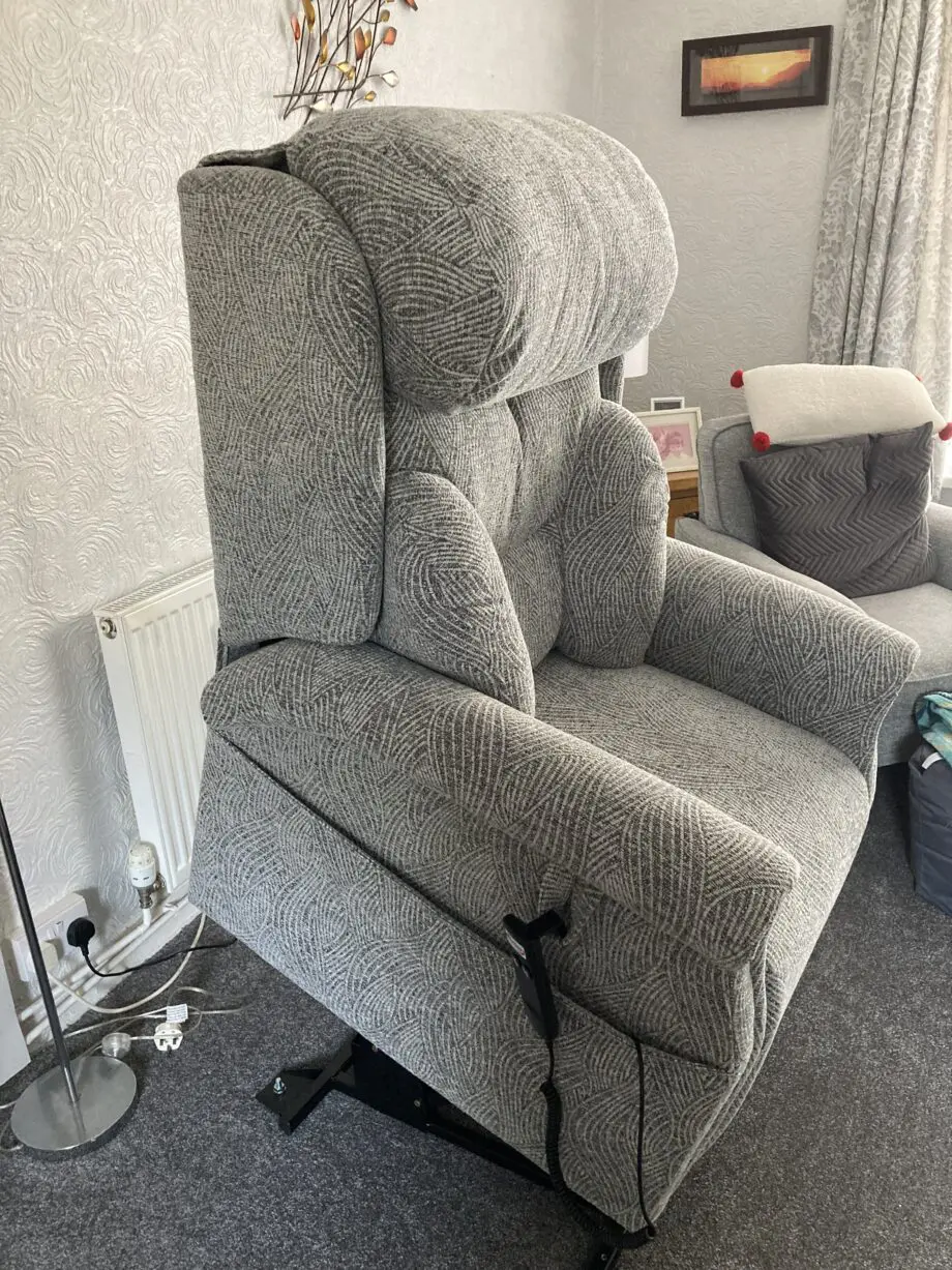 Grey Riser recliner chair