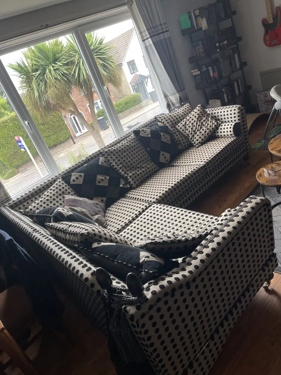 Bespoke made corner Knole sofa