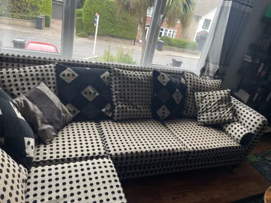 Bespoke made corner Knole sofa