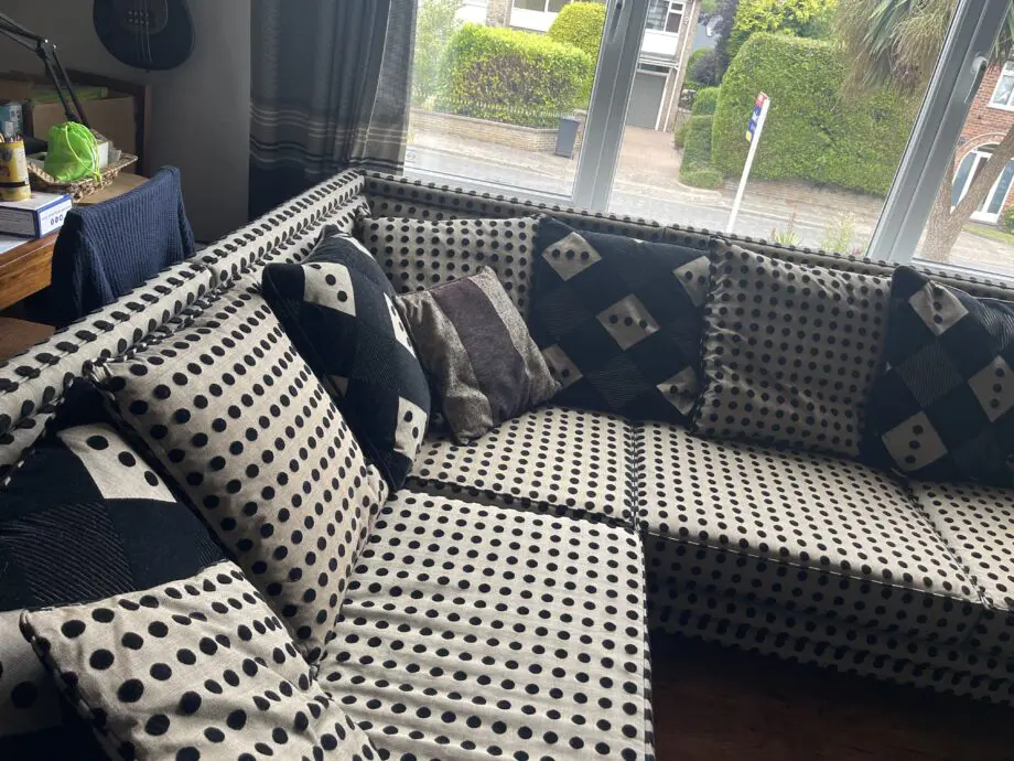 Bespoke made corner Knole sofa