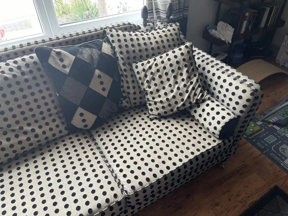 Bespoke made corner Knole sofa