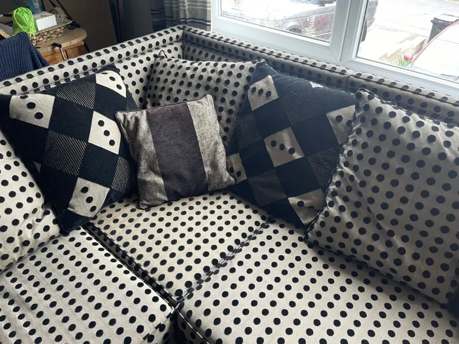 Bespoke made corner Knole sofa