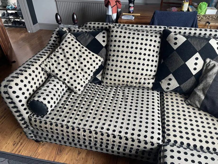 Bespoke made corner Knole sofa