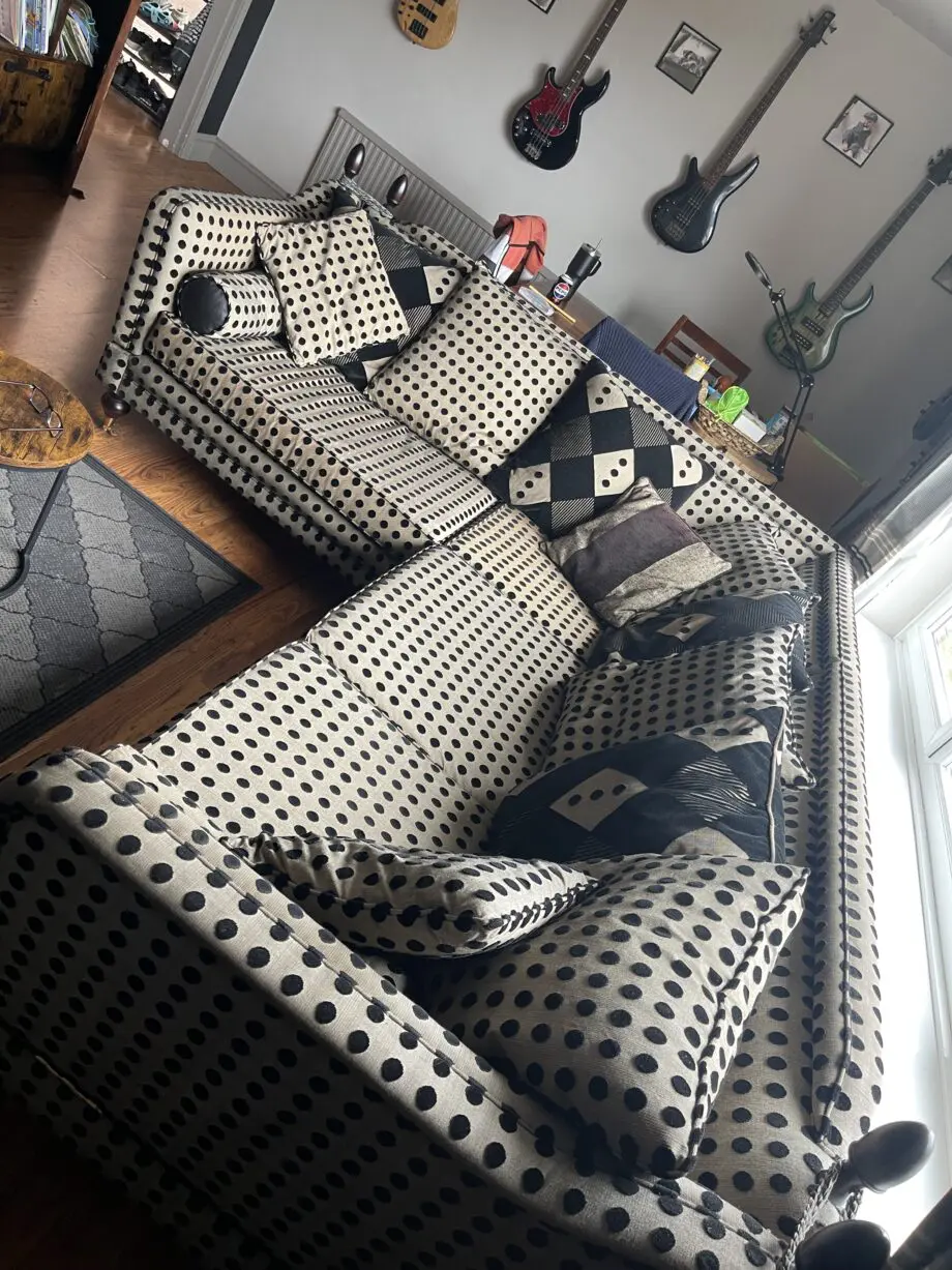 Bespoke made corner Knole sofa