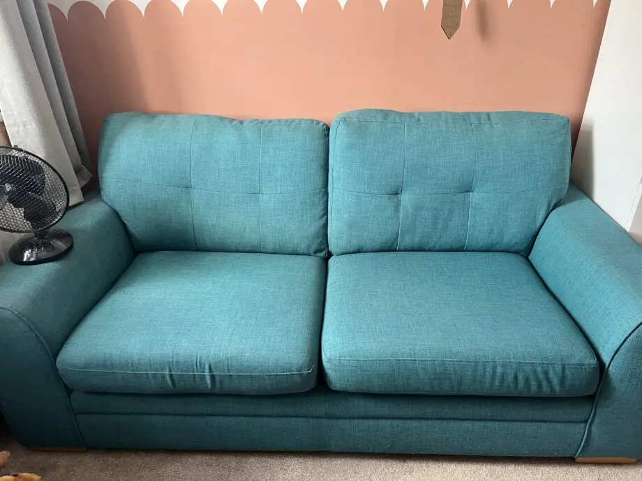 DFS Teal 3 seater sofa