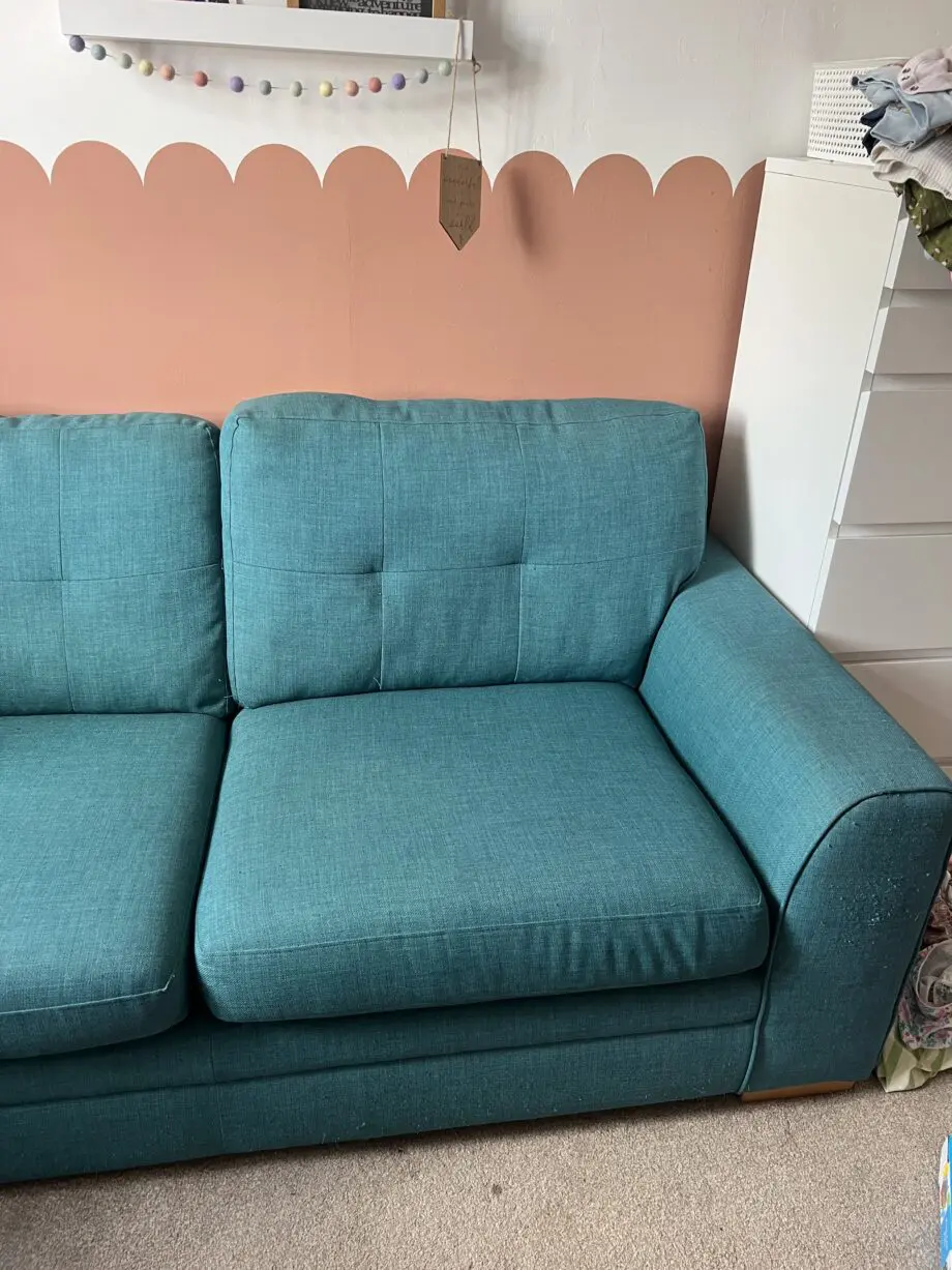 DFS Teal 3 seater sofa
