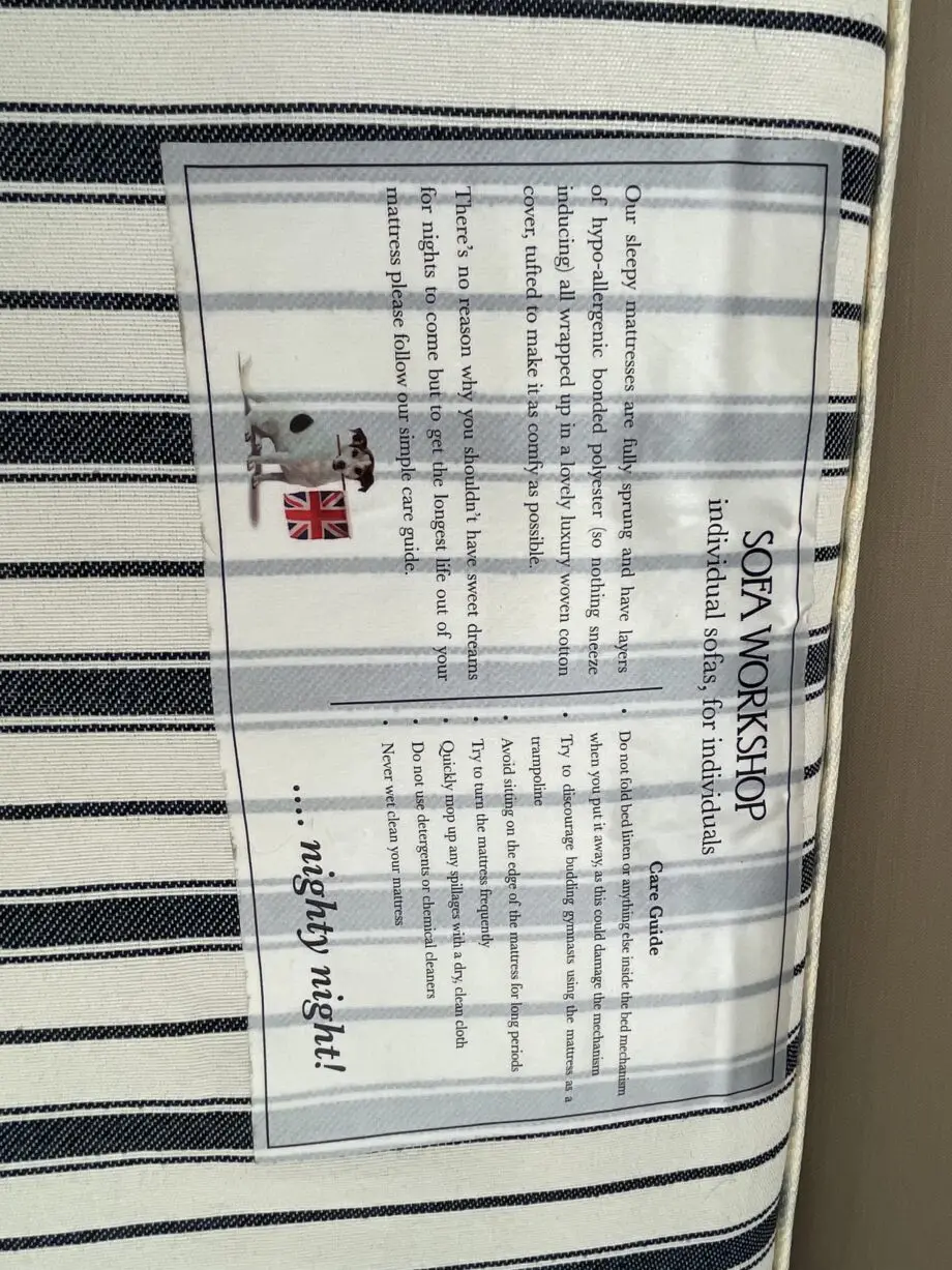 Sofa bed from Sofa Workshop in excellent condition